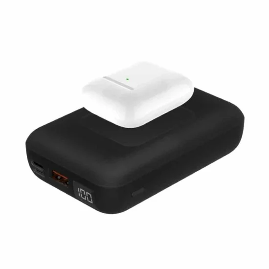 Energea Compac Wireless PD 10000mAh Power Bank - Black
